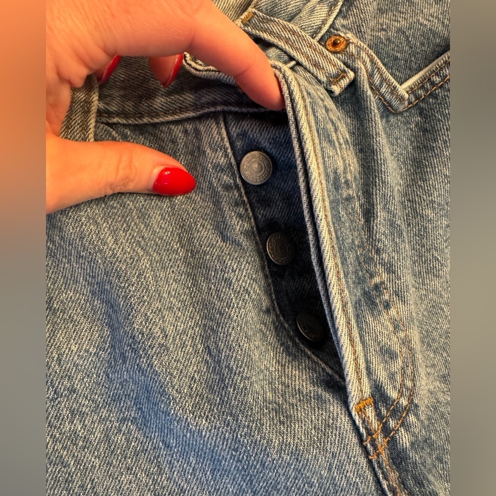 Vintage! 1991 Levis 501 Women’s Blue Denim Jeans, sz 3M (see measurements) - Picture 6 of 15